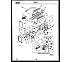Gibson GRS26WRAD0 ice maker and installation parts diagram