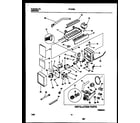 Gibson RT19F8YX3D ice maker and installation parts diagram