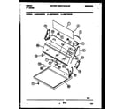 Gibson DE27A5WAFB console and control parts diagram