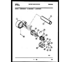 Gibson DE27T3WAFB blower and drive parts diagram