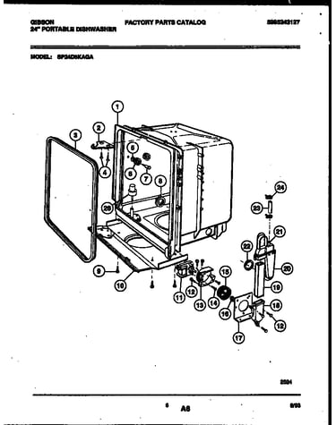 Tub and frame parts