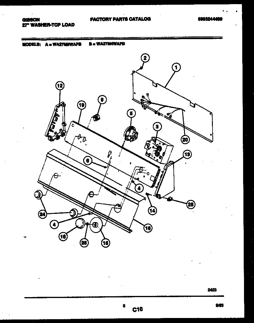 Console and control parts