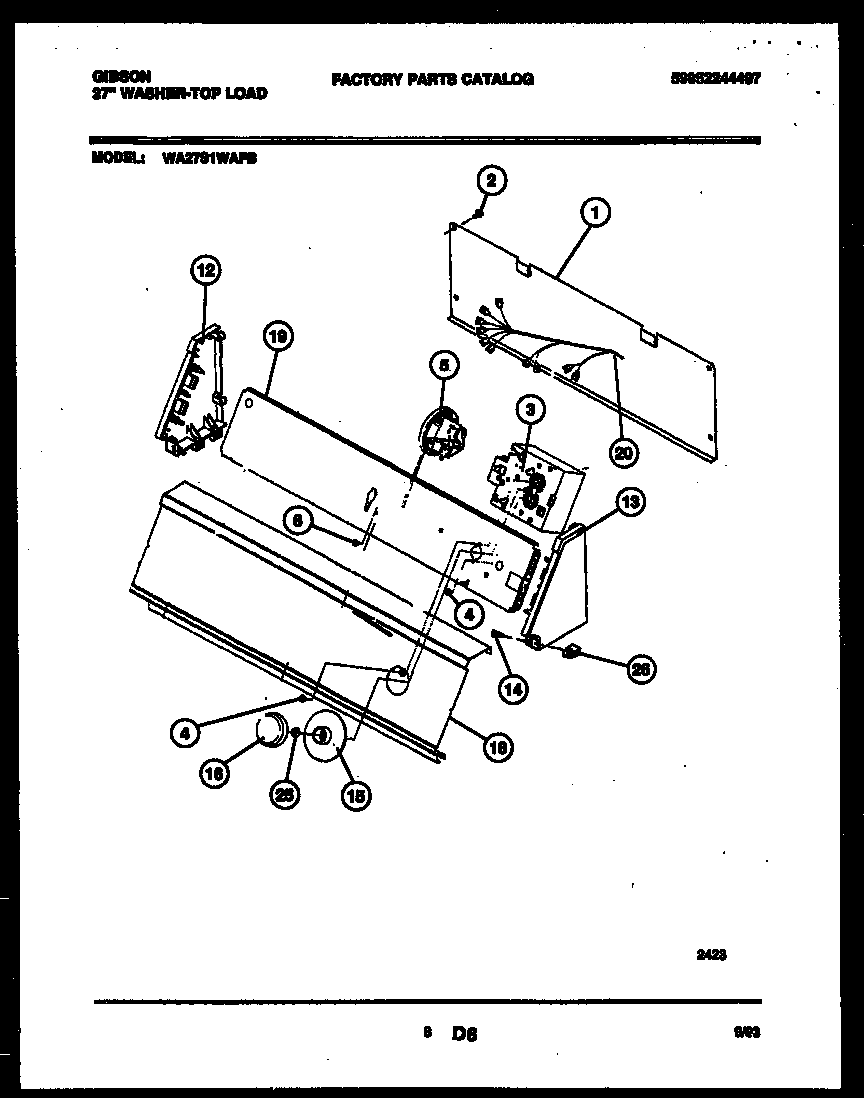 CONSOLE AND CONTROL PARTS