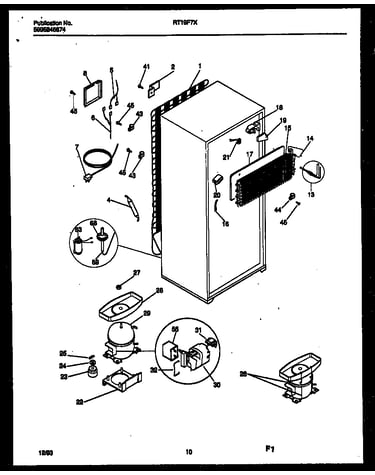 System and automatic defrost parts