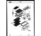 Gibson RT19F3WX3C shelves and supports diagram