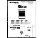 Gibson CGC4M6WXH cover page diagram