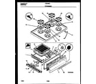 Gibson CGC4M6WXH cooktop and broiler drawer parts diagram