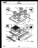 Cooktop and broiler drawer parts