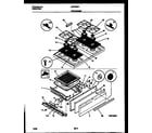 Gibson GGF325BAWA cooktop and broiler drawer parts diagram