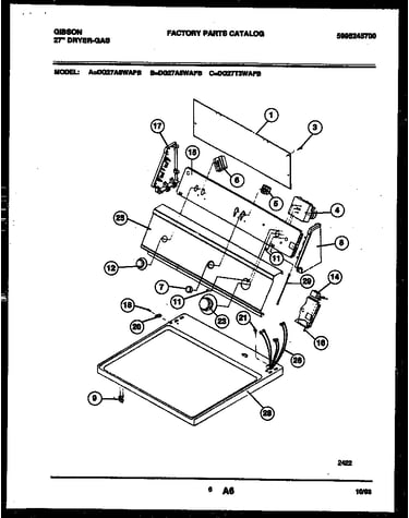 Console and control parts