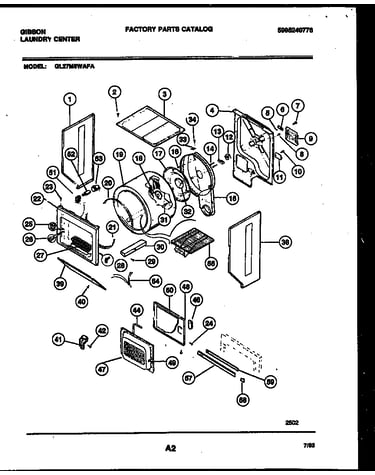 Cabinet and component parts