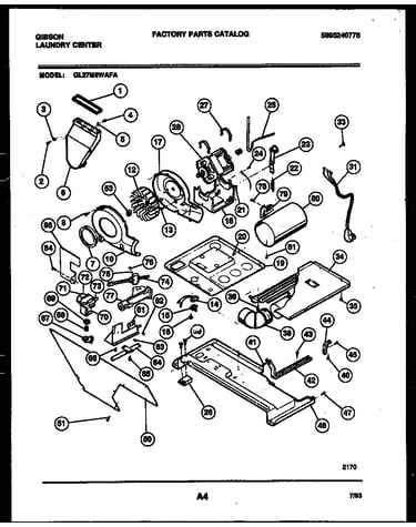 Blower, idler arm clutch and motor parts