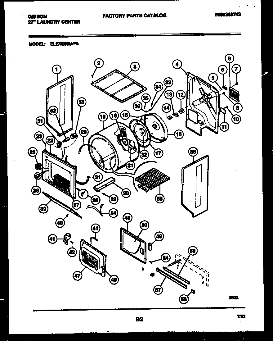 Cabinet and component parts