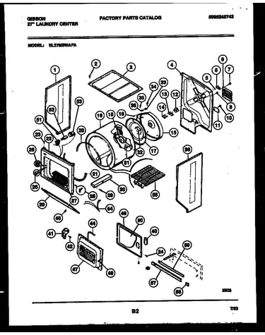 Cabinet and component parts