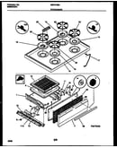 Cooktop and broiler drawer parts