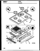 Cooktop and broiler drawer parts