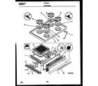 Gibson CGC4C6DXF cooktop and broiler drawer parts diagram