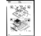 Gibson GPF302SAWA cooktop and broiler drawer parts diagram