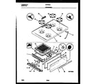 Gibson GPF304SAWA cooktop and broiler drawer parts diagram