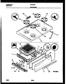 Cooktop and broiler drawer parts
