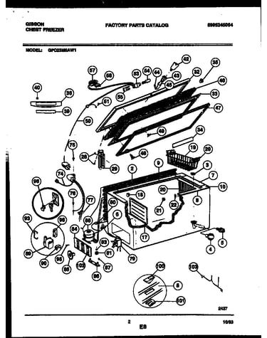 Chest freezer parts