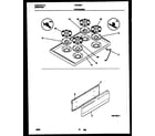 Gibson CGC3S5WXG cooktop and drawer parts diagram