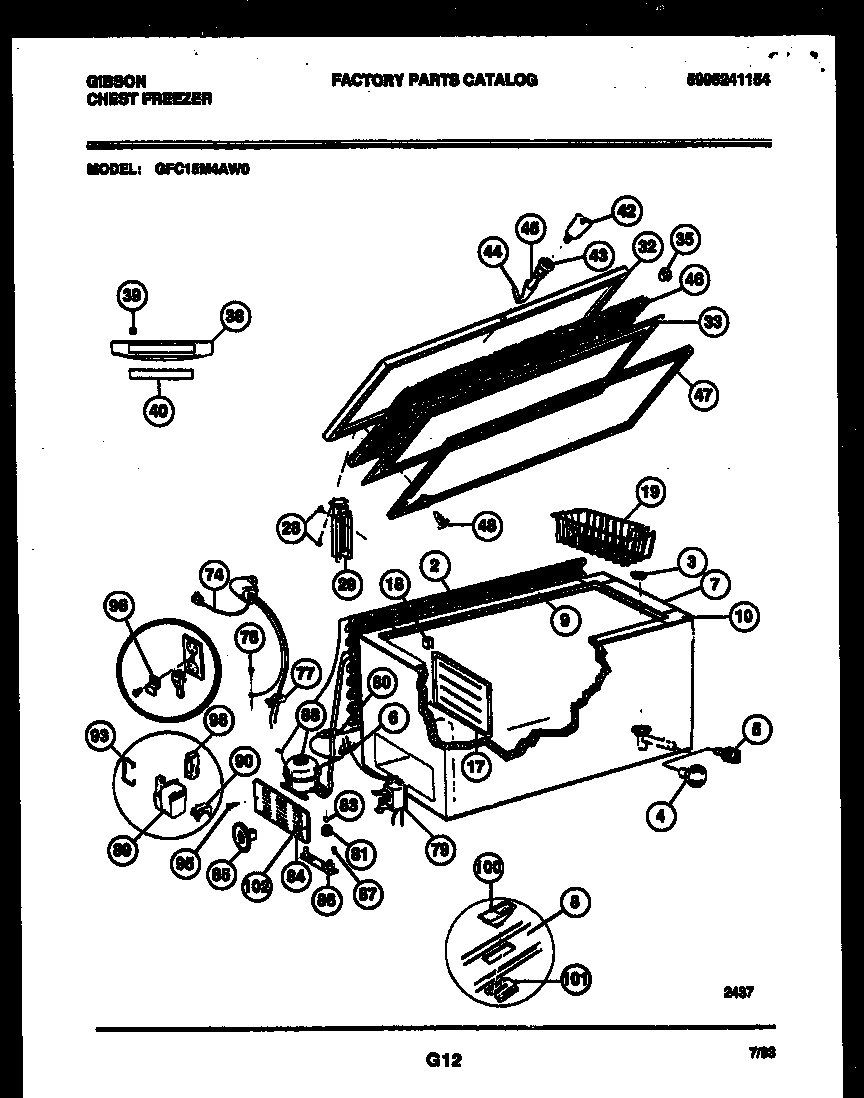 CHEST FREEZER PARTS