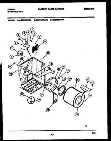 Cabinet and component parts