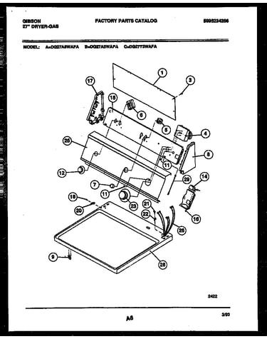 Console and control parts