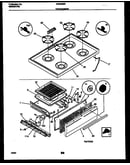 Cooktop and broiler drawer parts
