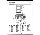 Gibson GAS183T2K1 cabinet and installation parts diagram