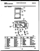 Cabinet and installation parts