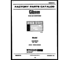 Gibson GAS18EP2K2 cover page diagram