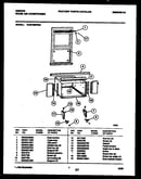 Cabinet and installation parts