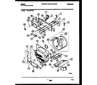 Gibson WL24F2WYMC control, drum and blower parts diagram