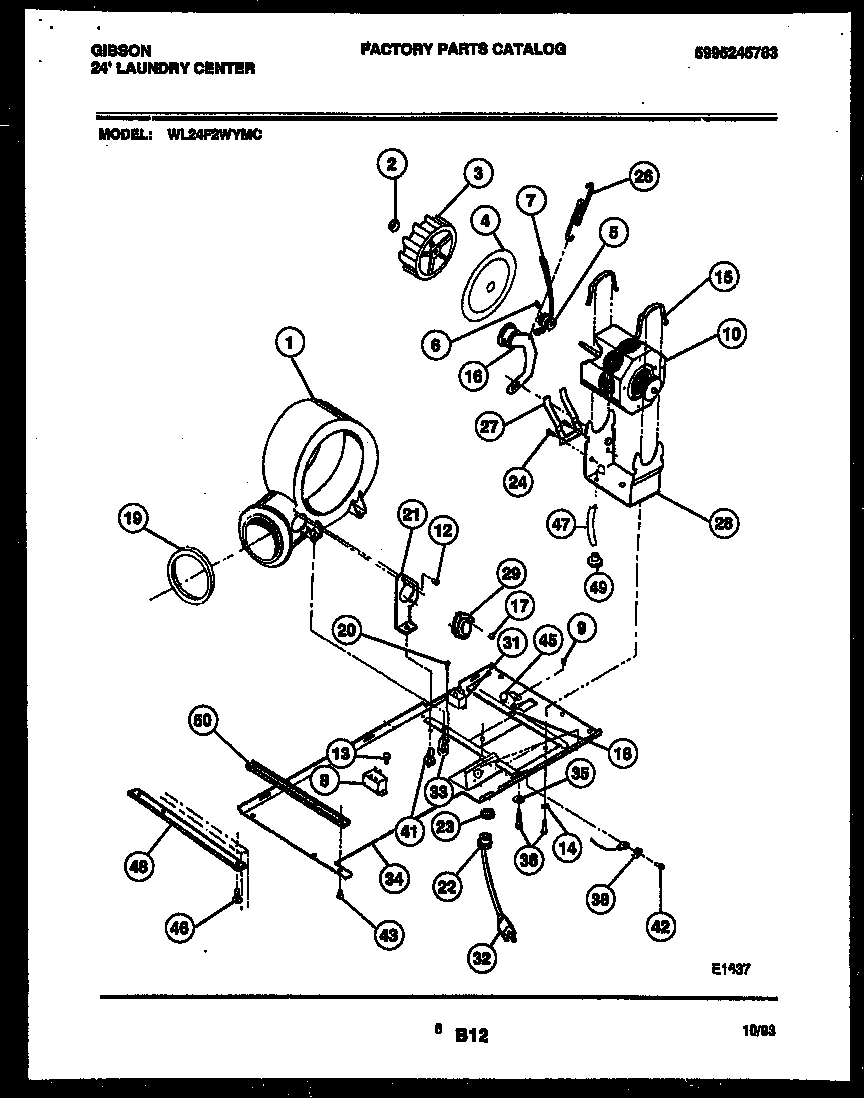 Blower, idler arm clutch and motor parts