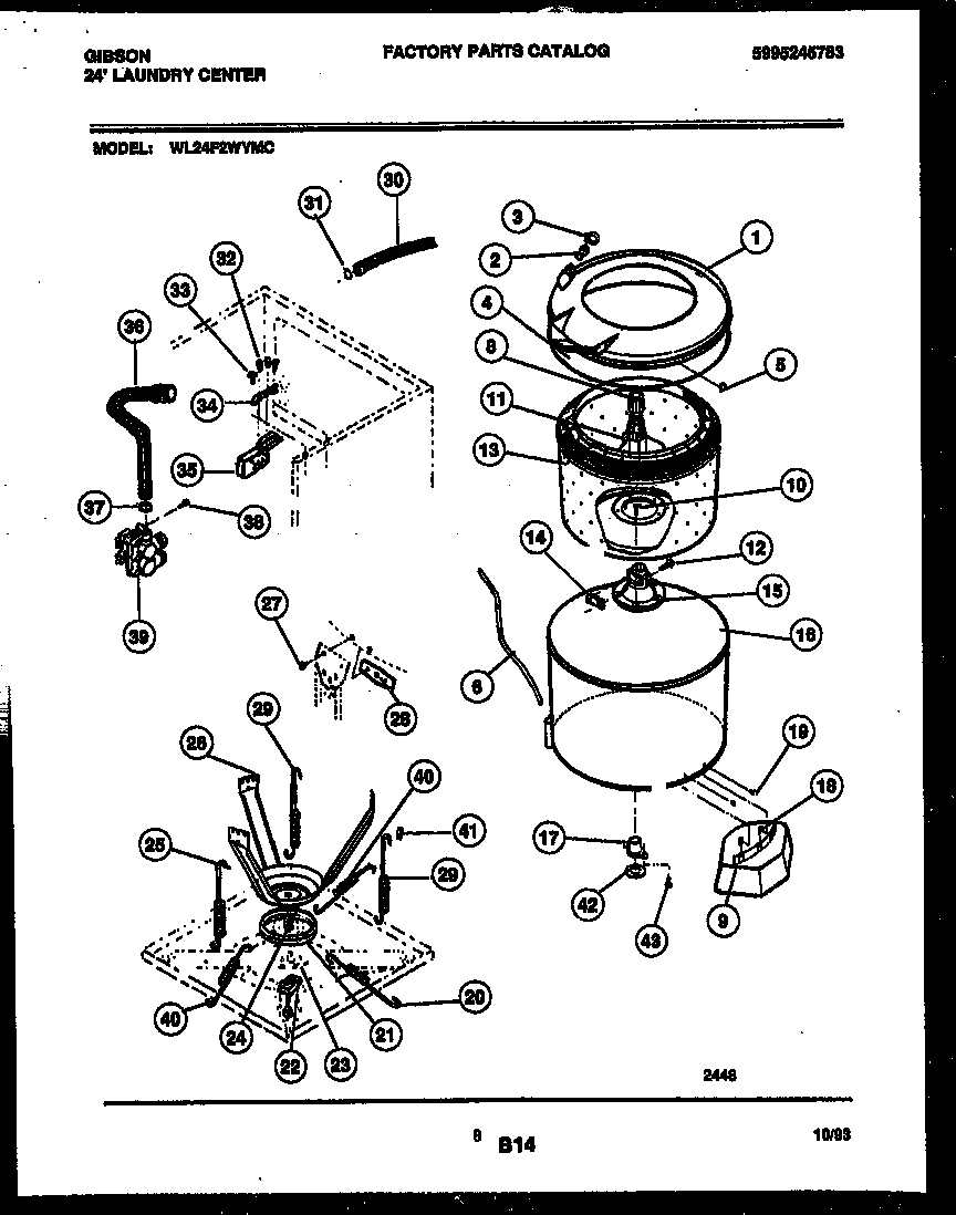 TUB AND WATER INLET