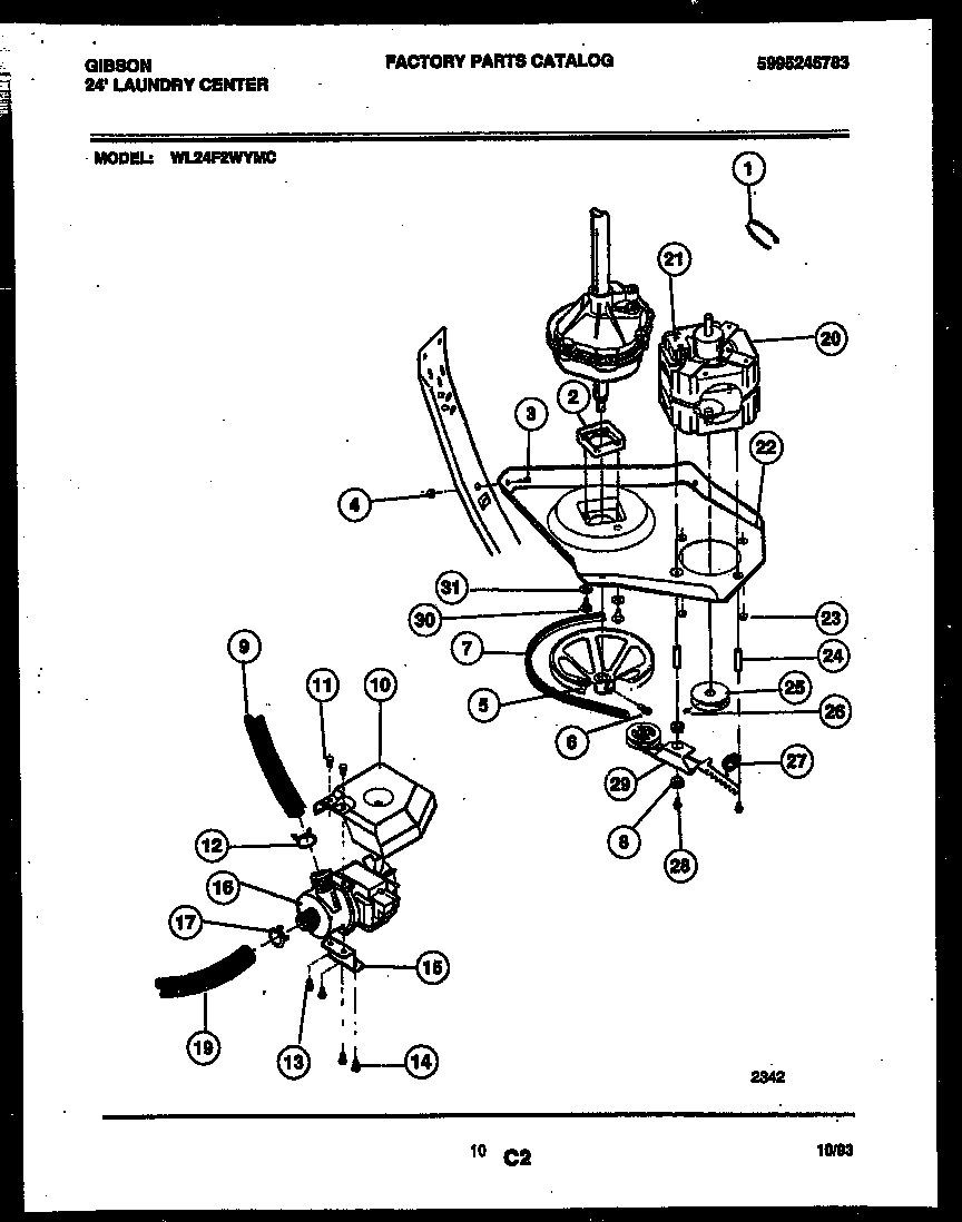 Motor and idler arm clutch