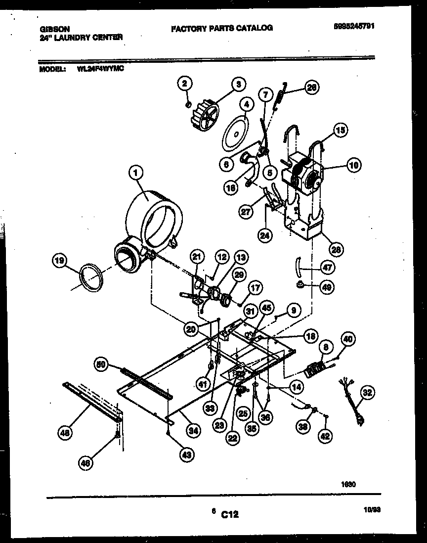 BLOWER, IDLER ARM CLUTCH AND MOTOR PARTS