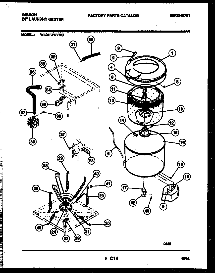 TUB AND WATER INLET