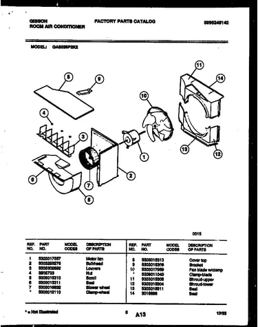 Air handling parts