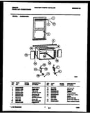Cabinet and installation parts