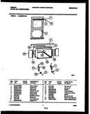 Cabinet and installation parts