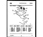 Gibson CEE2M4WS5 cooktop and broiler parts diagram