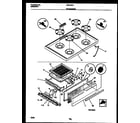 Gibson CGC1M1DXG cooktop and broiler drawer parts diagram