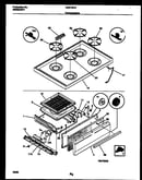 Cooktop and broiler drawer parts