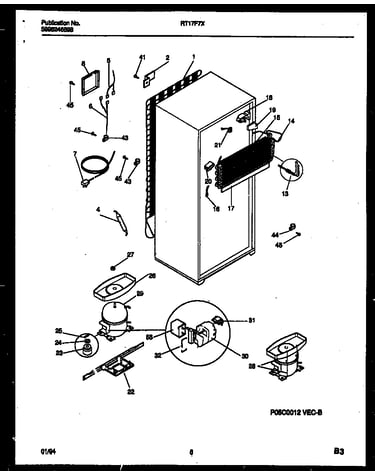 System and automatic defrost parts