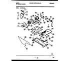 Gibson EL27M6WAFB blower, idler arm and motor parts diagram