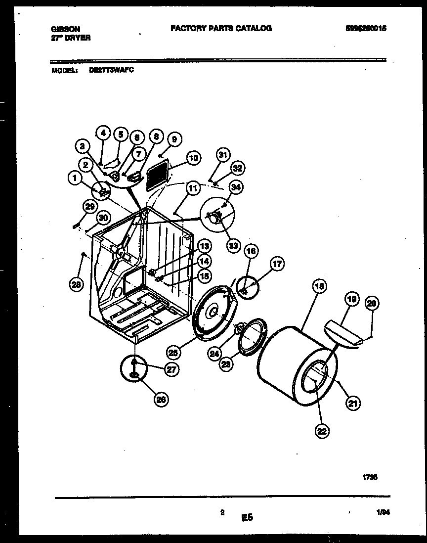 CABINET AND COMPONENT PARTS