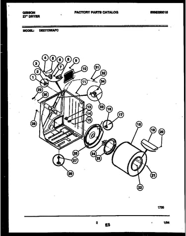 Cabinet and component parts